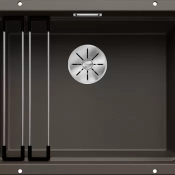 Chiuveta bucatarie Blanco Etagon 500-U 530x460mm 2 sine glisante montare sub blat Silgranit maro cafea imagine