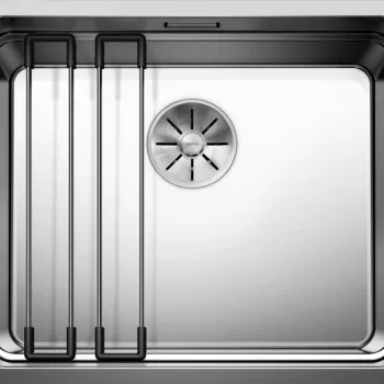 Chiuveta bucatarie Blanco Etagon 500-U 540x440mm 2 sine glisante montare sub blat inox lucios satinat imagine