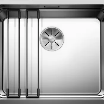 Chiuveta bucatarie Blanco Etagon 500-U 540x440mm 2 sine glisante montare sub blat inox lucios satinat imagine