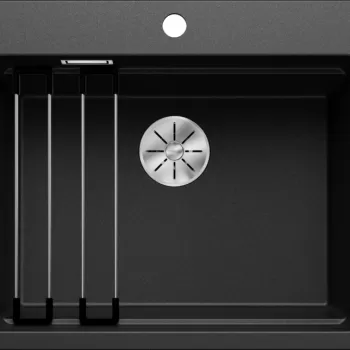 Chiuveta bucatarie Blanco Etagon 6 600x510mm 2 sine glisante Silgranit antracit imagine