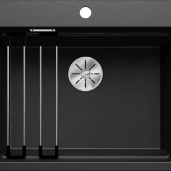 Chiuveta bucatarie Blanco Etagon 6 600x510mm 2 sine glisante Silgranit antracit imagine