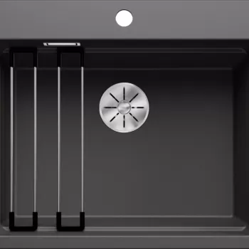 Chiuveta bucatarie Blanco Etagon 6 600x510mm 2 sine glisante Silgranit gri piatra imagine