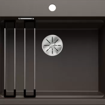 Chiuveta bucatarie Blanco Etagon 6 600x510mm 2 sine glisante Silgranit maro cafea imagine