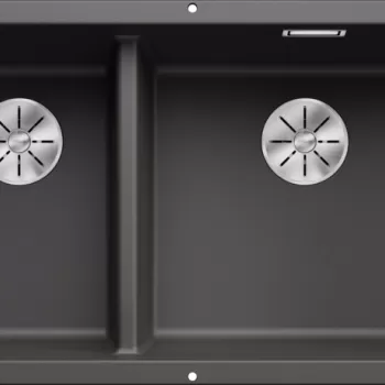 Chiuveta bucatarie Blanco Subline 430/270-U 755x460mm montare sub blat Silgranit gri piatra imagine