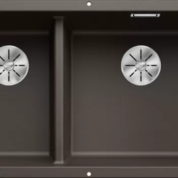 Chiuveta bucatarie Blanco Subline 430/270-U 755x460mm montare sub blat Silgranit maro cafea imagine