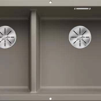 Chiuveta bucatarie Blanco Subline 430/270-U 755x460mm montare sub blat Silgranit maro trufe imagine