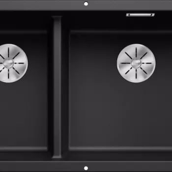 Chiuveta bucatarie Blanco Subline 430/270-U 755x460mm montare sub blat Silgranit negru imagine