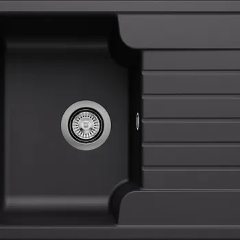 Chiuveta bucatarie Blanco Zia 40 S 615x500mm Silgranit negru imagine