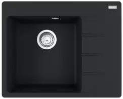 Chiuveta bucatarie fragranite Franke Centro CNG 611/211-62 DR picurator dreapta 62x50cm matte black imagine