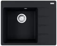 Chiuveta bucatarie fragranite Franke Centro CNG 611/211-62 DR picurator dreapta 62x50cm Nero imagine