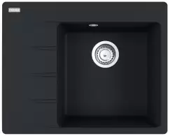 Chiuveta bucatarie fragranite Franke Centro CNG 611/211-62 ST picurator stanga 62x50cm matte black imagine
