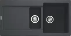 Chiuveta bucatarie fragranite Franke Maris MRG 651 reversibila 970x500mm tehnologie Sanitized Nero imagine