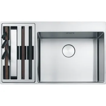 Chiuveta bucatarie Franke Box Center BWX 220-54-27 picurator dreapta 860x510mm inox lucios imagine