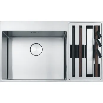 Chiuveta bucatarie Franke Box Center BWX 220-54-27 picurator stanga 860x510mm inox lucios imagine