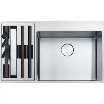 Chiuveta bucatarie Franke Box Center BWX 220-54-27 picurator stanga 860x510mm inox satinat imagine
