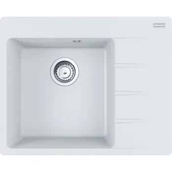 Chiuveta bucatarie Franke Centro CNG 611/211-62 ST picurator stanga 62x50cm fragranite Bianco imagine