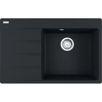 Chiuveta bucatarie Franke Centro CNG 611/211-78 DR picurator dreapta 78x50cm fragranite Matte Black imagine