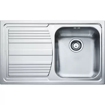 Chiuveta bucatarie Franke Logica Line LLL 611 picurator stanga 790x500 margine Slim sifon inclus inox anticalcar imagine