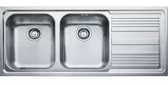 Chiuveta bucatarie Franke Logica Line LLX 621 cu 2 cuve picurator dreapta 1160x500mm inox lucios imagine