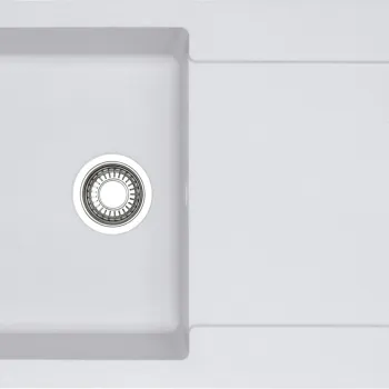Chiuveta bucatarie Franke Maris MRG 611-L reversibila 970x500mm tehnologie Sanitized fragranite Bianco imagine