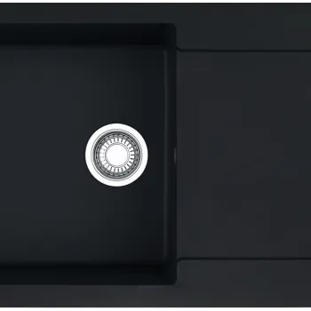 Chiuveta bucatarie Franke Maris MRG 611-L reversibila 970x500mm tehnologie Sanitized fragranite Matte Black imagine