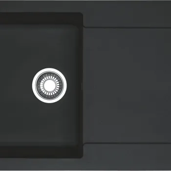 Chiuveta bucatarie Franke Maris MRG 611-L reversibila 970x500mm tehnologie Sanitized fragranite Nero imagine