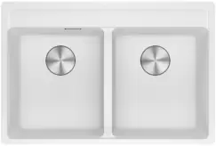 Chiuveta bucatarie Franke Maris MRG 620-35-35 TL cu doua cuve 760x510mm fragranite Bianco imagine