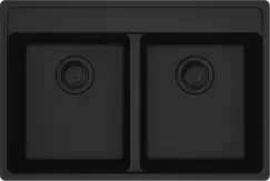 Chiuveta bucatarie Franke Maris MRG 620-35-35 TL cu doua cuve 760x510mm fragranite Matte Black imagine
