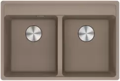 Chiuveta bucatarie Franke Maris MRG 620-35-35 TL cu doua cuve 760x510mm fragranite Oyster imagine