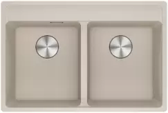 Chiuveta bucatarie Franke Maris MRG 620-35-35 TL cu doua cuve 760x510mm fragranite Sahara imagine