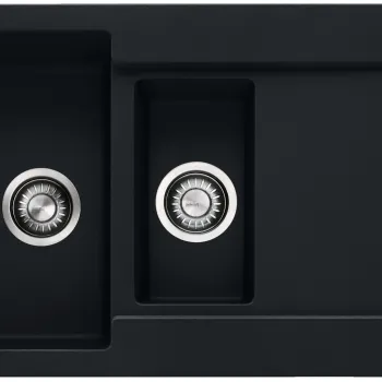 Chiuveta bucatarie Franke Maris MRG 651 reversibila 970x500mm tehnologie Sanitized fragranite Matte Black imagine