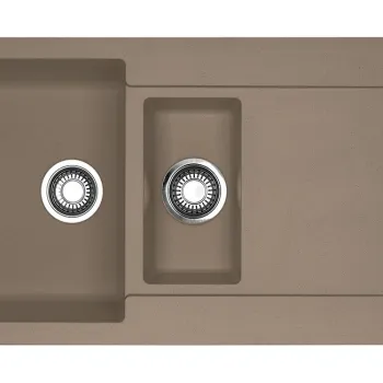 Chiuveta bucatarie Franke Maris MRG 651 reversibila 970x500mm tehnologie Sanitized fragranite Oyster imagine