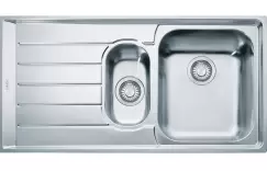 Chiuveta bucatarie Franke Neptune NEX 651 2 cuve inegale picurator stanga 1000x510mm inox lucios imagine