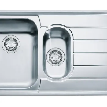 Chiuveta bucatarie Franke Neptune NEX 651 2 cuve inegale picurator stanga 1000x510mm inox lucios imagine