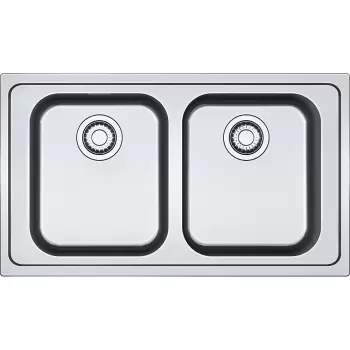 Chiuveta bucatarie Franke Smart SRX 620 slim cu 2 cuve 860x500mm inox lucios imagine