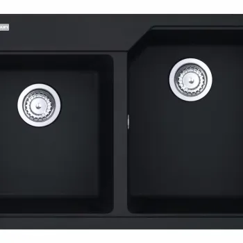 Chiuveta bucatarie Franke Urban UBG 620-36-33 doua cuve 780x500mm fragranite Nero imagine