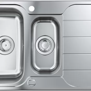 Chiuveta bucatarie Grohe K500 60 -S cu doua cuve inegale 1000x500mm inox satinat imagine