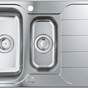 Chiuveta bucatarie Grohe K500 60 -S cu doua cuve inegale  1000x500mm  inox satinat imagine