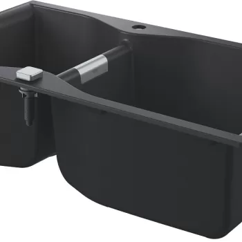 Chiuveta bucatarie Grohe K700 100 -C cu doua cuve 900x500mm compozit granite black imagine