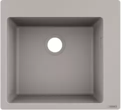 Chiuveta bucatarie Hansgrohe S510-F450 SilicaTec 450 cu 1 cuva 51x56x19cm concrete grey imagine
