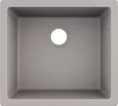 Chiuveta bucatarie Hansgrohe S510-U450 SilicaTec 450 cu 1 cuva 45x50x19cm montare sub blat concrete grey imagine