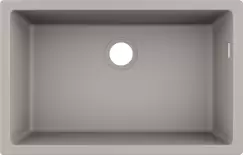 Chiuveta bucatarie Hansgrohe S510-U660 SilicaTec 660 cu 1 cuva 45x71x19cm montare sub blat concrete grey imagine