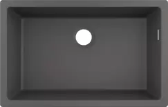 Chiuveta bucatarie Hansgrohe S510-U660 SilicaTec 660 cu 1 cuva 45x71x19cm montare sub blat stone grey imagine