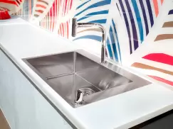Chiuveta bucatarie Hansgrohe S712-F660 cu 1 cuva 760x500mm orificiu buton control inox imagine