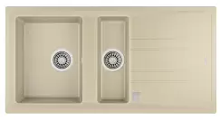 Chiuveta bucatarie tegranit Teka Stone 60B TG 1 1/2B 1D 1000x510mm Topasbeige imagine