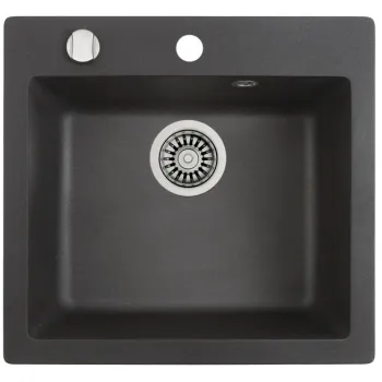 Chiuveta bucatarie Teka Clivo 50 S-TQ  455 x 495mm  tegranit Schwarzmetallic imagine