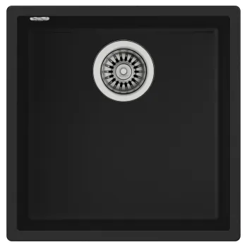 Chiuveta bucatarie Teka Maestro Square 40.40 TG 440x440mm montare sub blat Tegranite Black imagine