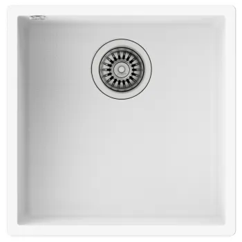 Chiuveta bucatarie Teka Maestro Square 40.40 TG 440x440mm montare sub blat Tegranite White imagine