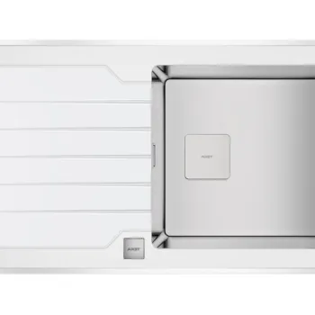 Chiuveta bucatarie Teka Premium RS15 1B 1D 86 860x510cm inox + sticla alba imagine