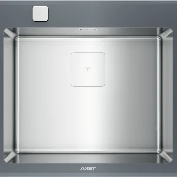 Chiuveta bucatarie Teka Premium RS15 1B 600x520mm inox + sticla stone grey imagine